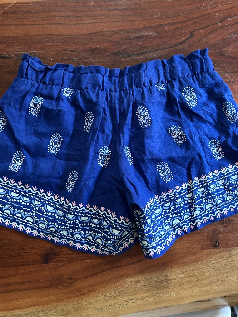 NWOT Lilly Pulitzer Lapis Lazuli Lovely lanterns Arey Linen Shorts - Picture 10 of 12